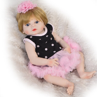 

10 Inch Soft Full Silicone Reborn Dolls Girl Babies Colectible Newborn Doll Baby Finished Doll Christmas Birthday Gift