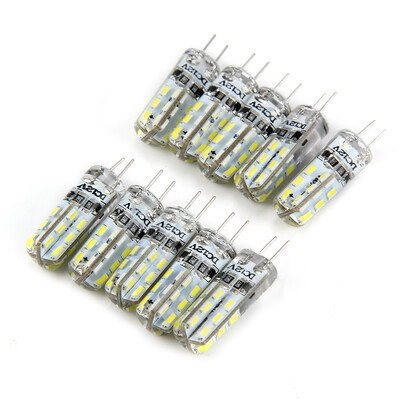 

1W 10pcs G4 LED Lamp DC 12V Bulb White Light 360 Degree Angle Spotlight