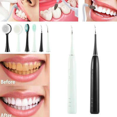 

1 Set Ultrasonic Electric Tooth Cleaner Dental Stain Polisher Cleaning Tool