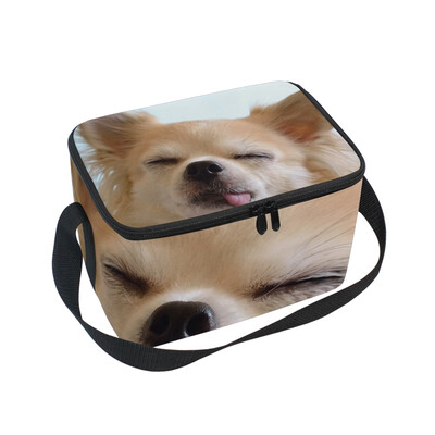 

ALAZA Lunch Box Insulated Naughty Dog Lunch Bag Large Cooler Tote Bagfor Men Women