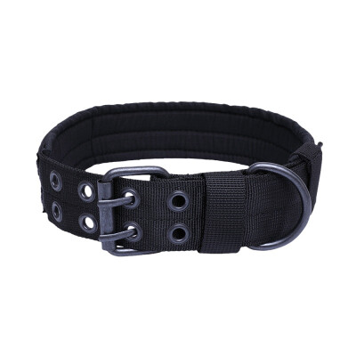 

Outdoor Hunting Training Dog Collar Tactical Military 5 Adjustable Holes Durable Quick Release Metal Buckle Pet Neck Belts