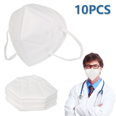 

10PCS KN95 Droplet Transmission Masks Earloop Masks Safe Facial Masks Anti-Dust Bacteria Proof Mask