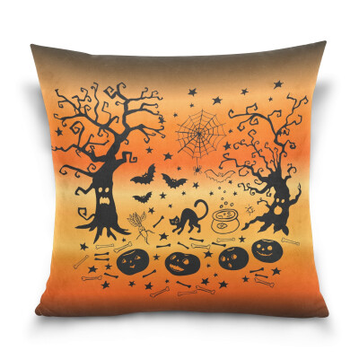 

ALAZA Thanksgiving Throw Pillow Cover 16 X 16 inch Cushion Cover with Decorative Halloween Printed Pillowcase