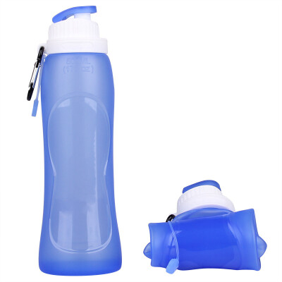 

Collapsible Water Bottle-500ML with BPA Free MyFriday Silicone Leak Proof Foldable Sports Bottle for Sports Outdoor Travel Camping