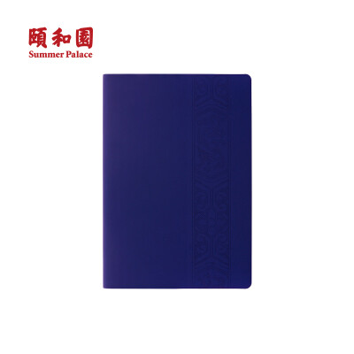 

Summer Palace SUMMER PALACE carved beam painting PU leather book A5 notebook hand account Chinese court wind notebook creative stationery to send friends gifts indigo