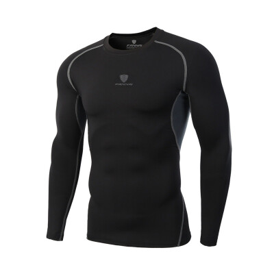 

Mens Fitness T-Shirt Sports Long Sleeve Compression T-Shirt Quick-drying Sports Shirt