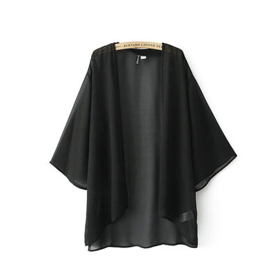 

Hot Sale Sexy Womens Loose Chiffon Bikini Cover UP Kaftan Cardigan Kimono Blouse Outwear