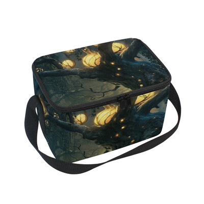 

ALAZA Lunch Box Insulated Magic Lighting Lunch Bag Large Cooler Tote Bagfor Men Women