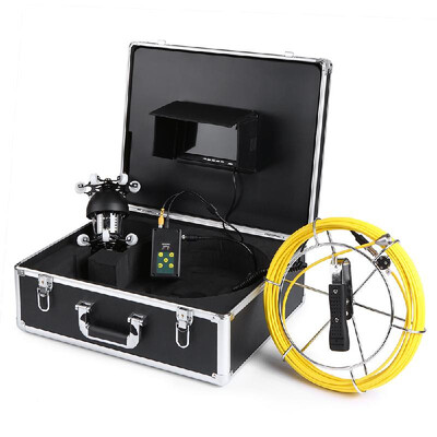 

Lixada 20M Pipe Sewer Inspection Camera Waterproof 360 Degree Rotating Inspection Camera System 7" Screen 18 Night Vision LEDs wit