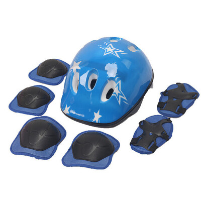 

6pcs or 7pcs childrens skating protective gear with three colors outdoor sports protection Roller skating protective gear set
