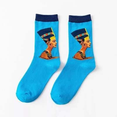 

Aa-shop Men Women Art Color Mid tube Socks