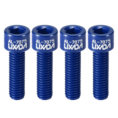 

Lixada 4pcs M517mm Bicycle Bike Stem Screws Bolts Ultralight AL7075 Aluminum Cycling Stem Fixing Screws Replacement