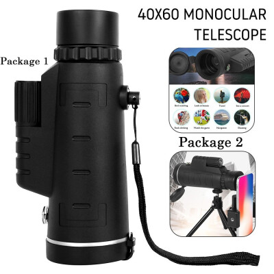 

Willstar 5x Magnification 40X60 Monocular Handheld Telescope Waterproof Hunting Camping Hiking Telescope