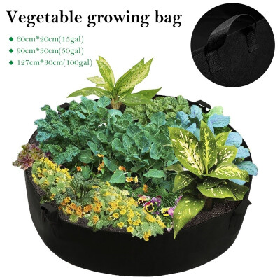 

1550100 Gallons Large Capacity Raised Plant Bed Grow Bags Large Diameter Grow Bags Vegetable Growing Bag with Handle