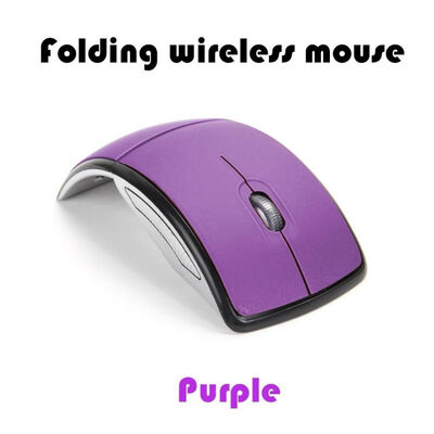 

24Ghz Wireless Mouse Foldable Computer Mini Travel Notebook Mute Mouse USB Receiver for Laptop PC