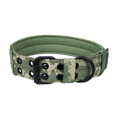 

Outdoor Hunting Training Dog Collar Tactical Military 5 Adjustable Holes Durable Quick Release Metal Buckle Pet Neck Belts