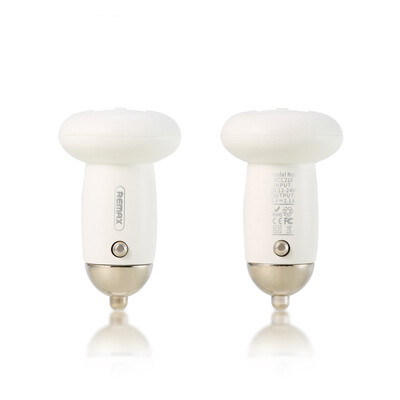

Remax Dual USB Portable car-charger Mushroom-head USB Charger Fast charging 21A for iPhone Samsung Xiaomi Phone Charge