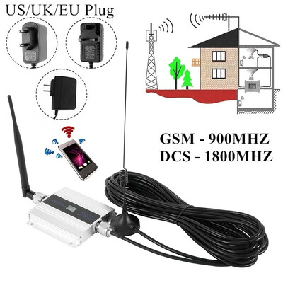 

Willstar GSM 900MHz DCS 1800MHz 2G3G4G Signal Booster Repeater Amplifier Antenna for Cell Phone