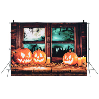 

69 5ft21 15m Halloween Backdrop Photography Background Decoration Pumpkin Pattern for DSLR Camera Photo Studio