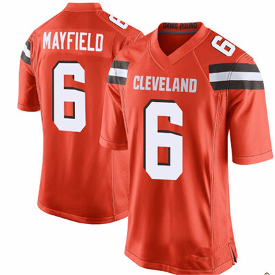

2018 New 6 Baker Mayfield Jersey Cleveland Mens Browns 80 Jarvis Landry 5 Tyrod Taylor 79 Joe Thomas stitched Jerseys