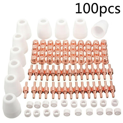 

100Pcs Plasma Cutter Consumable Tip for LG-40 PT-31 Cutting Torch CUT40 CUT50