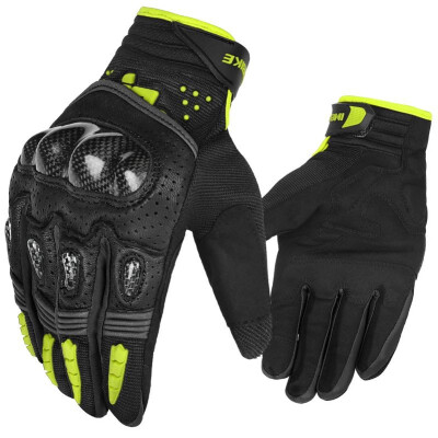 

INBIKE Mens EVA Palm Pad Leather Glove Carbon Fiber Protective Shell Motorcycle Glove Flexible Sensitive Touch-Screen Gloves