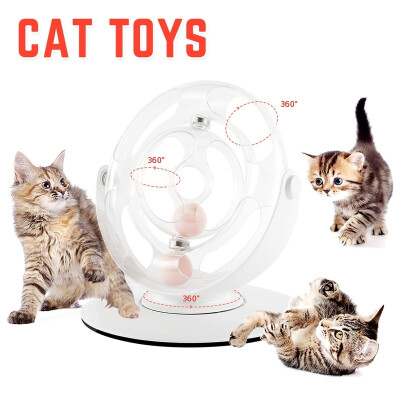 

360 Degrees Cat Roller Toys Space Track Interactive Toys with Luminous Catnip Balls