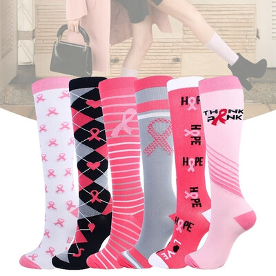 

Willstar 6pcs Sport Color Ribbon Compression Socks for Men & Women Athletic Fit