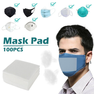 

100PCS Disposable Mask Pad Unisex Disposable Face Mask Breathing Insert Protective Mouth Mask Pad