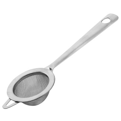 

1pc Stainless Steel Kitchen Flour Handheld Screen Mesh Strainer Flour Sieve Oil Strainer colander Filter spoon tool