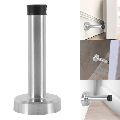 

Stainless Steel Door Stop Long Door Stopper with Sound Dampening Bumper Top