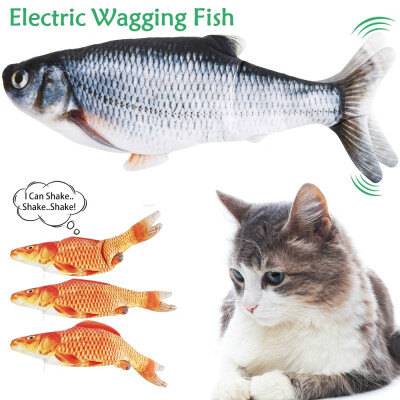 

Usb Electric Charging 3D Fish Toys Cat Toys Simulation Fish Toys Interactive Toys Cat Gifts Stuffed Fish Pillow Fish Doll