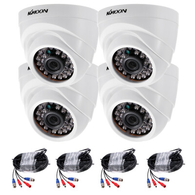 

KKmoon 41080P 2000TVL AHD Dome IR CCTV Camera 460ft Surveillance Cable Support IR-CUT Night Vision 24pcs Infrared Lamps 129