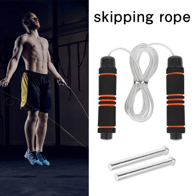 

Skipping Rope Tangle-Free with Ball Bearings Rapid Speed Jump Rope Cable&Memory Foam Handles Ideal for Aerobic Exercise