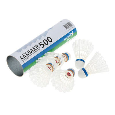 

6PcsLot Professional Badmintons Shuttlecocks Birdies Durable White Nylon Feather Training Badminton Ball Indoor Outdoor Sports Ga