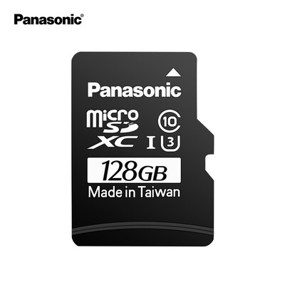 

Panasonic 128GB TF MicroSD memory card A1 U3 C10 4K HD video reading speed 98MB s driving recorder monitoring mobile phone memory card