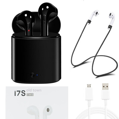 

Hot Sell i7s TWS Mini Wireless Bluetooth Earphone Stereo Earbud Headset With Charging Box Mic For All Smart phone