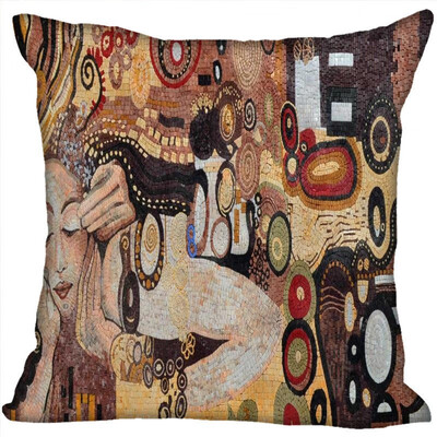 

Gustav Klimt Hot Sale Pillow Case High Quality New Years Pillowcase Decorative Pillow Cover For Wedding Decorative Christmas 35x35CM 35x35CM