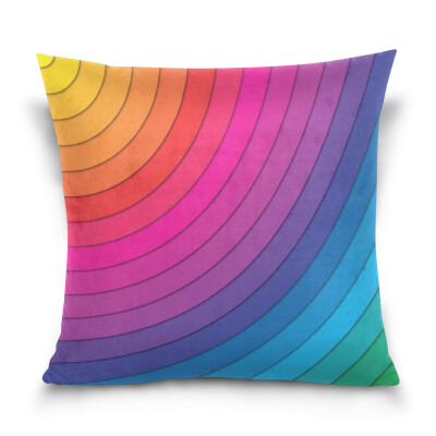 

ALAZA 16 X 16 inch Pillow Case Decorative Cushion Cover Color Spectrum Pattern Pillowcase