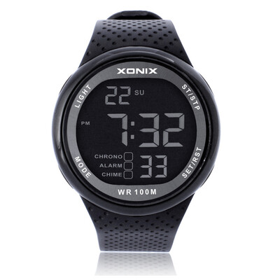 

Simple Outdoor Sports Wristwatch Waterproof 100m Swimming Diving Men LED Digital Watch