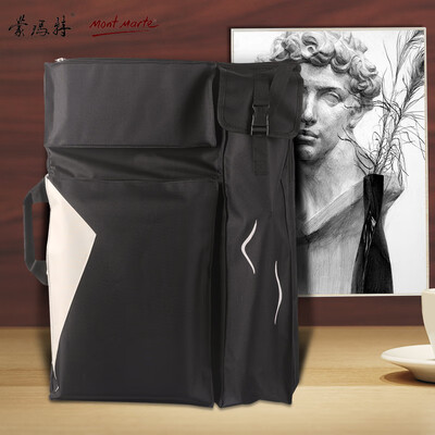 

Australia Montmartre Mont Marte 4K waterproof canvas bag shoulders can be back art art test drawing bag sketch drawing board bag black B-HD-004