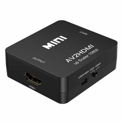 

New Converts Analog Composite Input To HDMI 1080p 60HZ Output White RCA To HDMI Converter