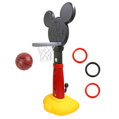 

Disney childrens basketball hoop boy toy can lift basketball box adjust height indoor home fitness toys childrens day gift Disney Mickey L1801-DS