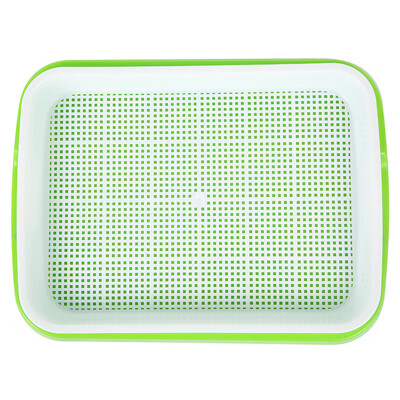 

Double Layer Bud Sprouts Bean Seed Hydroponics Wheat Grass Implant Nursery Tray Pot
