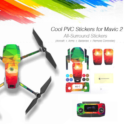 

1 Set M2-D Waterproof PVC Stickers Skin Protective Cover for DJI Mavic 2 Pro Zoom Drone Body Arm&Remote Controller