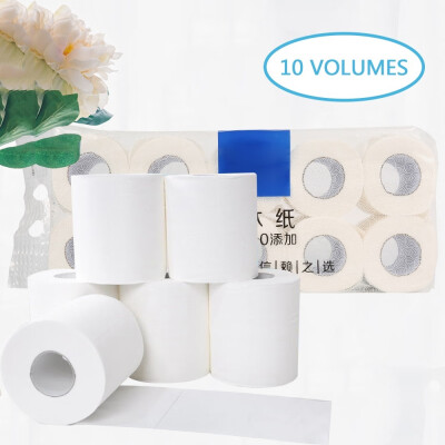 

10 Rolls Toilet Roll Paper Bathroom Household Kitchen Living Room Toilet Tissue Paper