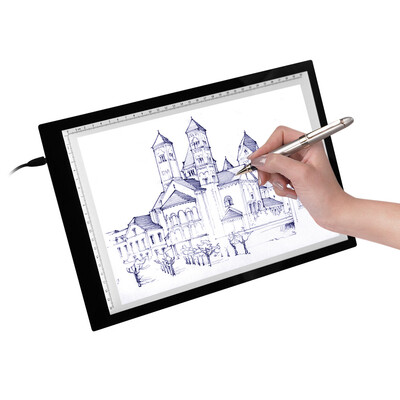 

A4 LED Light Box Tracer with Scale Ultra-thin USB Powered Tracing Light Pad Board for Artists Kids Drawing Sketching Animation X-r