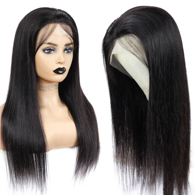 

Amazing Star Straight Hair Crochet Lace Front Wigs Brazilian Virgin Human Hair Lace Frontal Wigs with Baby Hair Soft&Bouncy