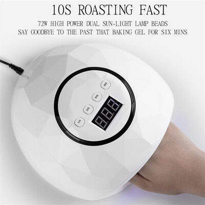 

72W Big UV LED Nail Lamp ManicurePedicure Nail Dryer for Curing Nail Gel Nail Salon Tool