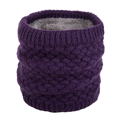 

Unisex Winter Men Women Faux Fur Scarf Fleece Thicken Neckerchief Knit Neck Warmer Circle Loop Scarves